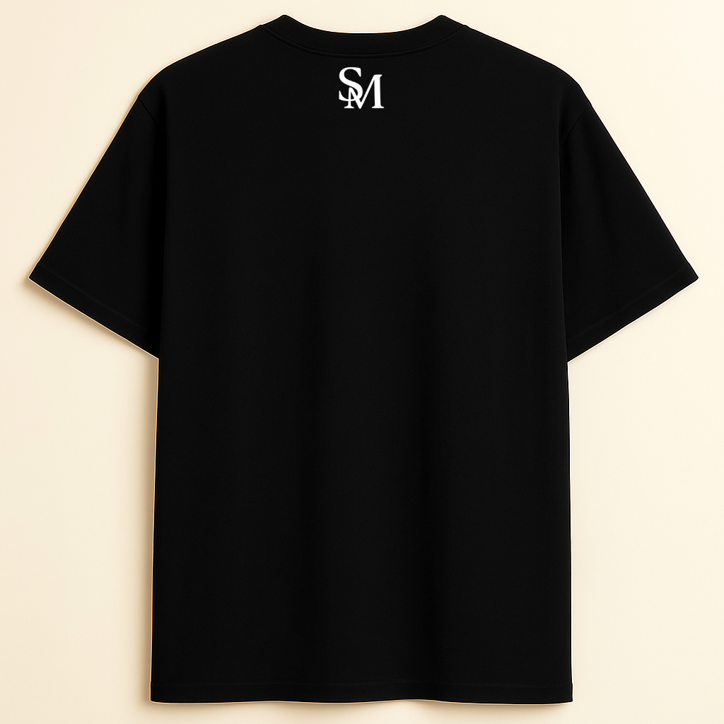 ETHEREAL OVERSIZE BLACK T-SHIRT
