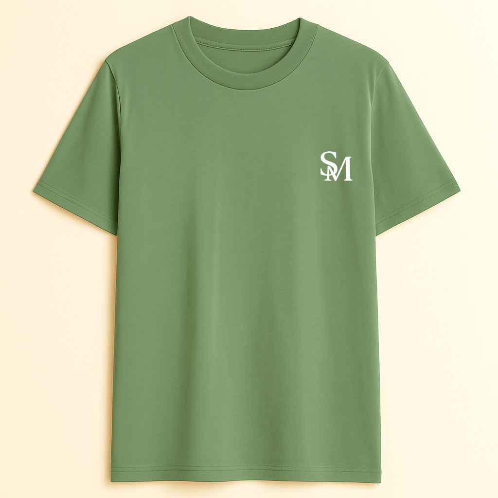 BASIC OVERSIZE PISTA GREEN T-SHIRT